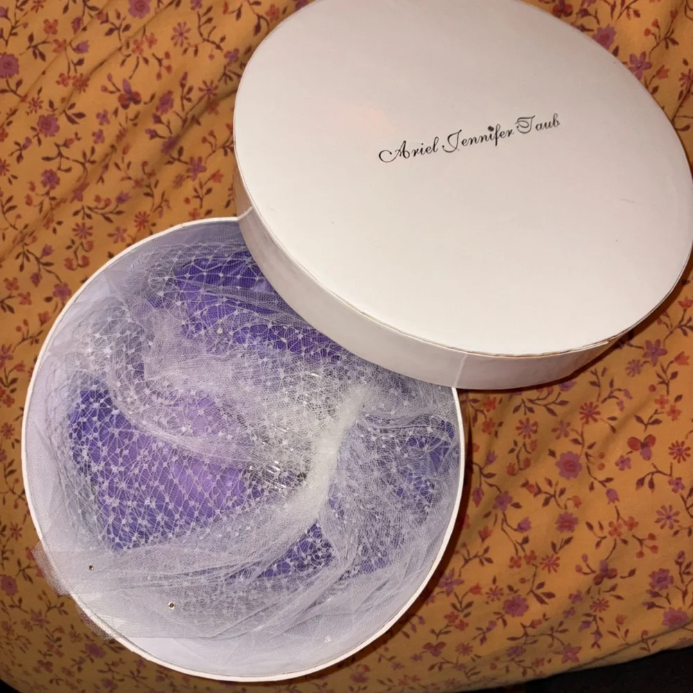 Ariel Taub Antoinette Birdcage Veil w/ swarovski crystals